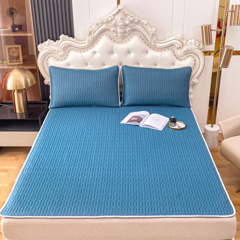 

Summer Latex Mat Set of Three Solid Color Washable Foldable Air Conditioning Cool Soft Mat