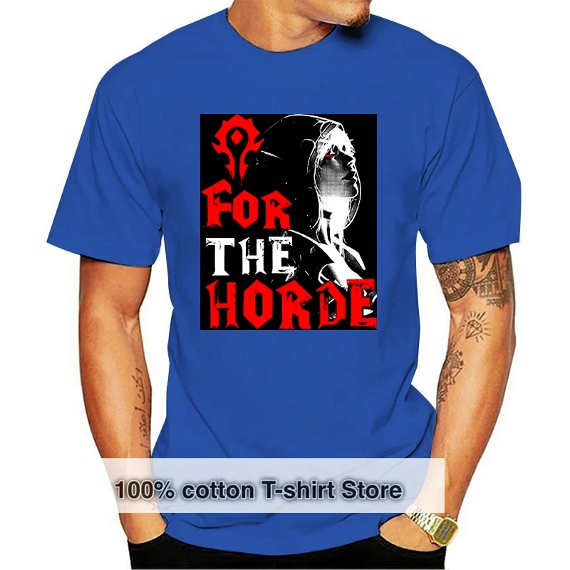 

Fashion Man Horde Sylvanas Windrunner Wow T Shirt Casual Tops Men O Neck T Shirt Adult