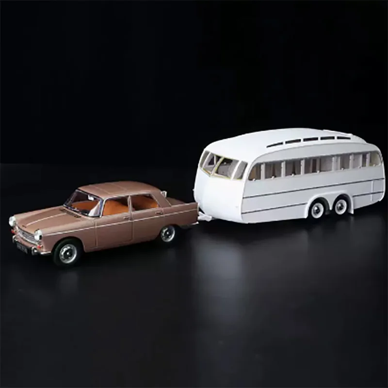 

NOREV 1:18 404 1965 RV Set Trailer Alloy Car Model+Small Gift