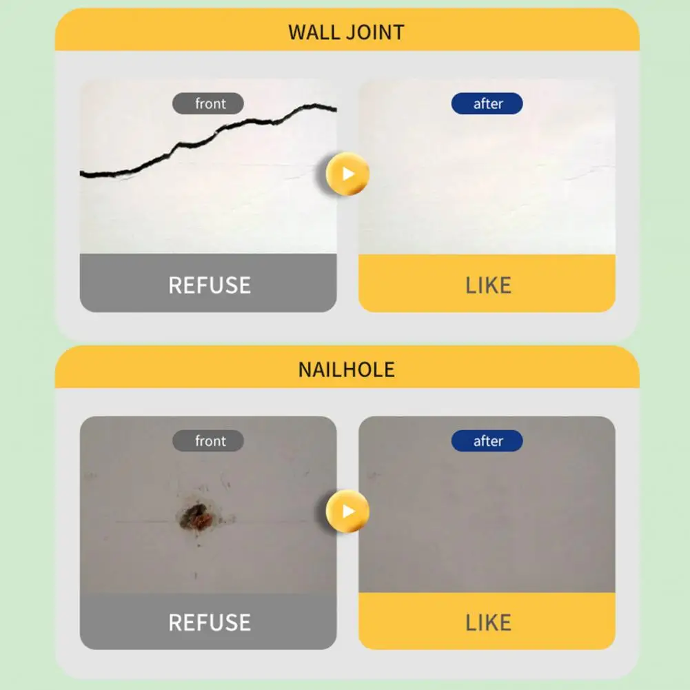 

Expert Wall Repair Tools Professional Wall Mending Kit Quick Easy Restoration Agent for Safe Effective Wall Repair 100g Wall