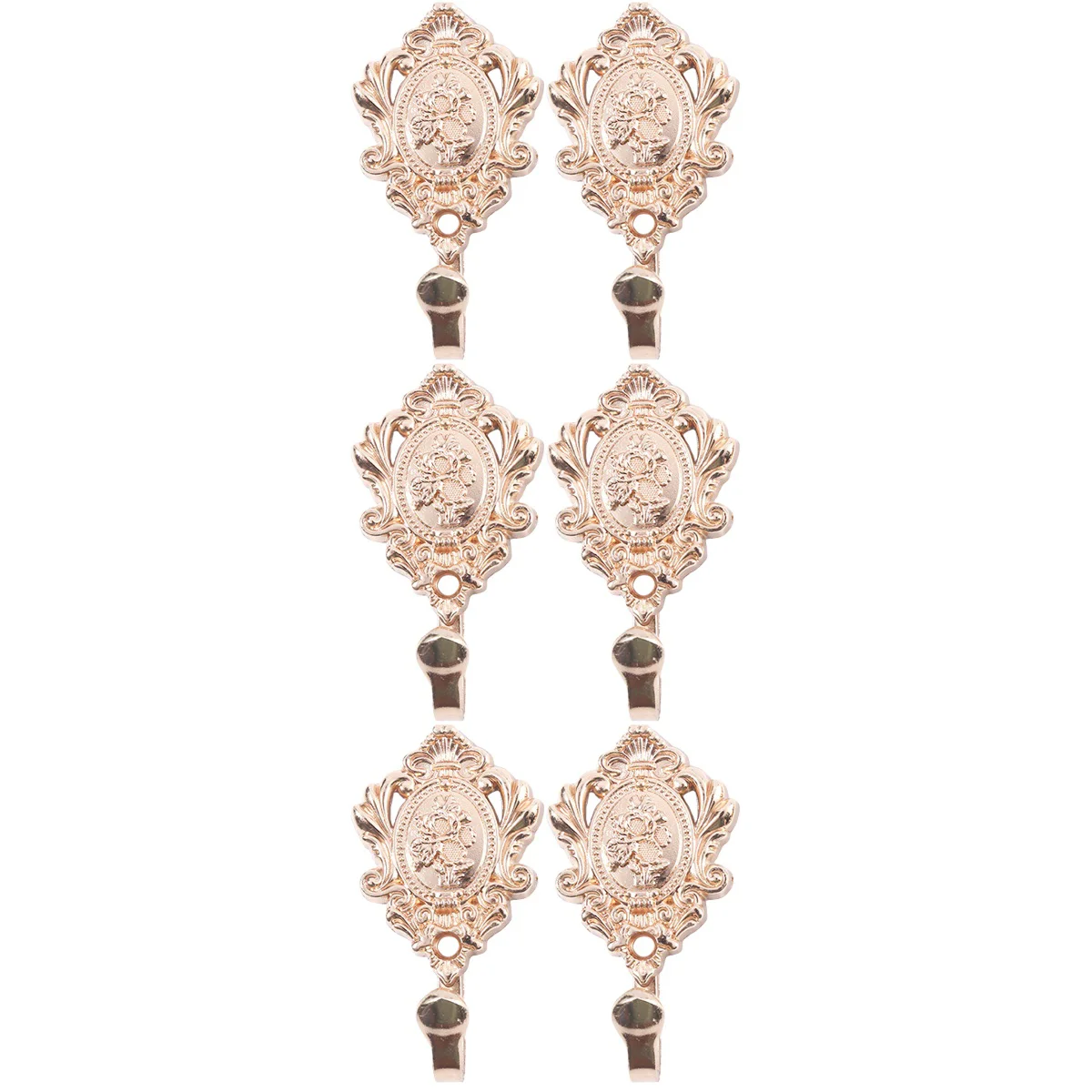 

6 Curtain Wall Hooks Classical European Style Curtain Tiebacks Vintage Hangers