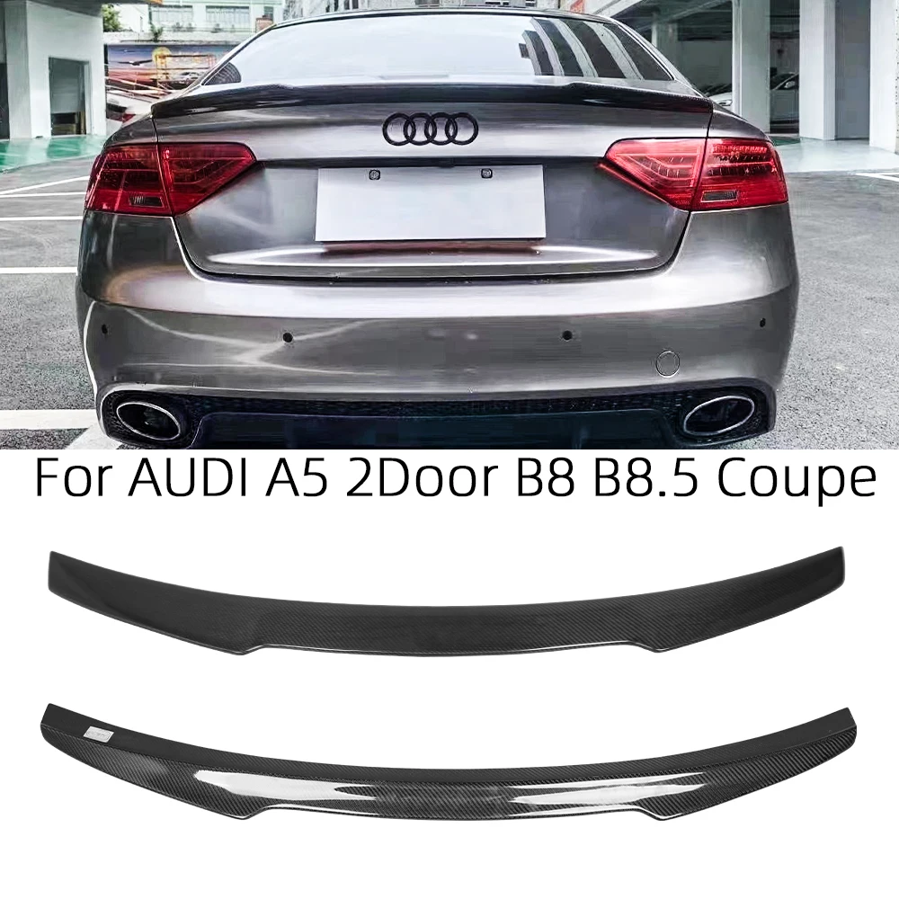 

For AUDI A5 B8 B8.5 2Door Coupe 8T3 V Style Carbon fiber Rear Spoiler Trunk wing 2007-2017 FRP honeycomb Forged