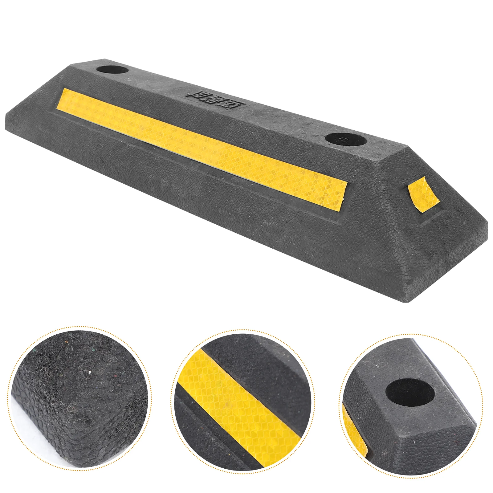 

Stopper Parking Garagecar Lot Wheel Stop Rubber Stoppers Driveway Vehicles Automotive Stops Block Truck Accessories Gadgets Aid