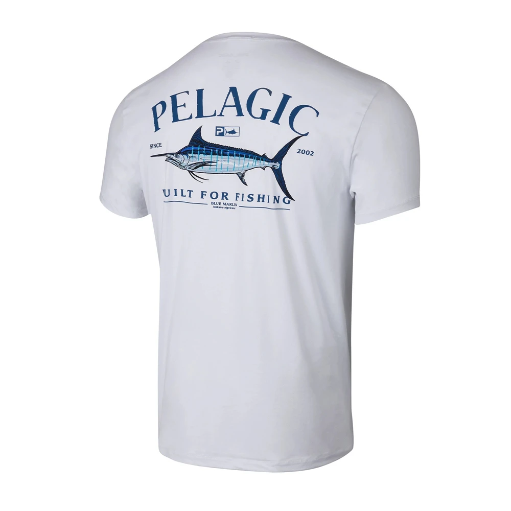 

Рубашка Pelagic Gear мужская с коротким рукавом, воздухопроницаемая одежда для рыбалки с защитой от солнца и ультрафиолета Upf 50, одежда для рыбалк...