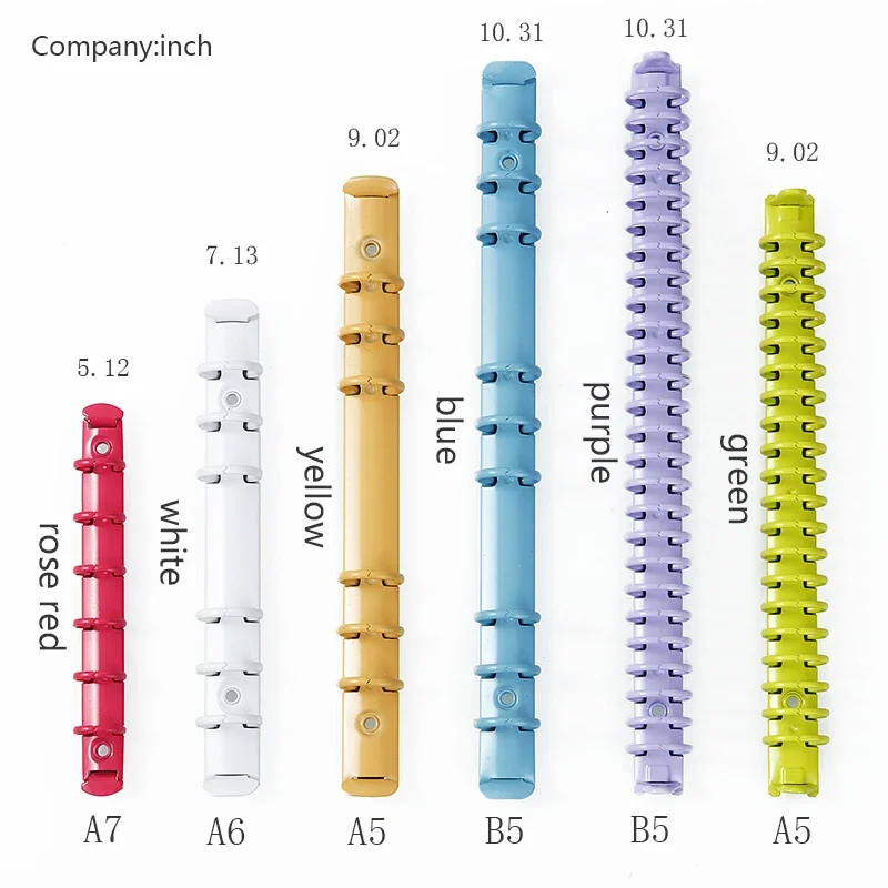 A5 B5 Красочные Металлические Кольца-переплеты Зажимы Для Связывания Листьев
