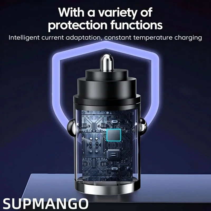 Компактное Автомобильное Зарядное Устройство USB Для Быстрой Зарядки