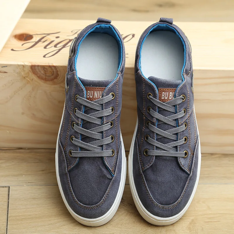 

new Men casual shoes arrivals Spring canvas shoes men flats fashion Autumn denim men breathable shoes S14770-S14779 Dn
