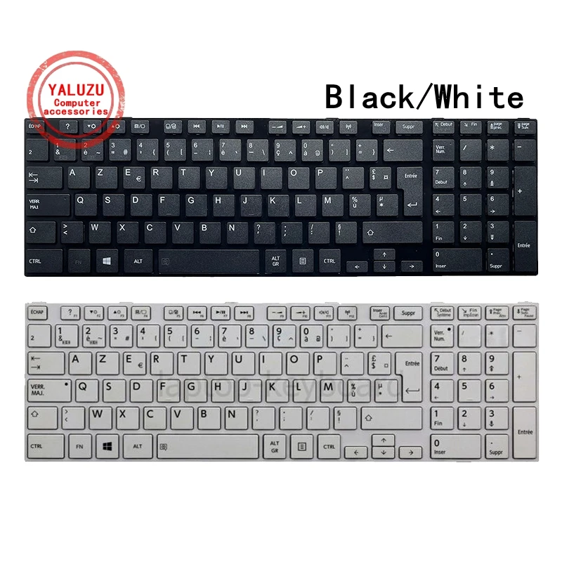 YALUZU French Keyboard For TOSHIBA SATELLITE C850 C855D C850D C855 C870 C870D C875 C875D L875 L875D AZERTY FR