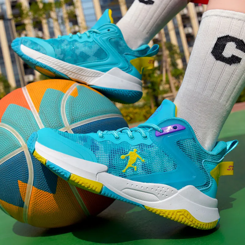 Summer Fashion Soft Mesh Basketball Shoes Boy Girl Breathable Comfortable Kids Basketball Sneakers Non-slip Children's Sneakers