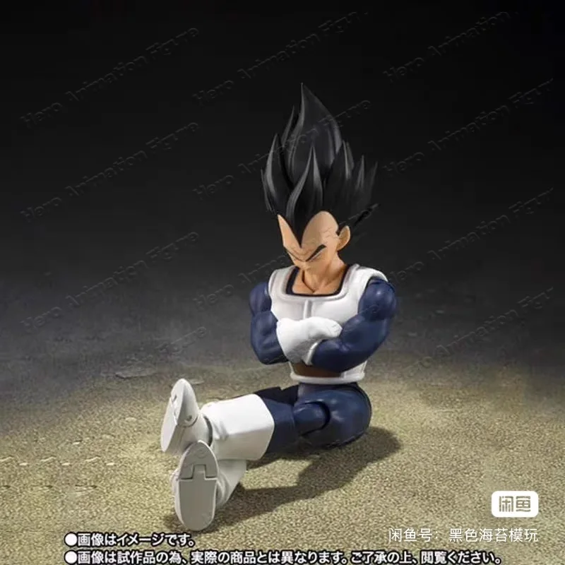 Фото В наличии 100% оригинальная коллекционная фигурка Bandai S.H.Figuarts SHF VEGETA в старом боевом костюме из аниме Dragon Ball Z. №4