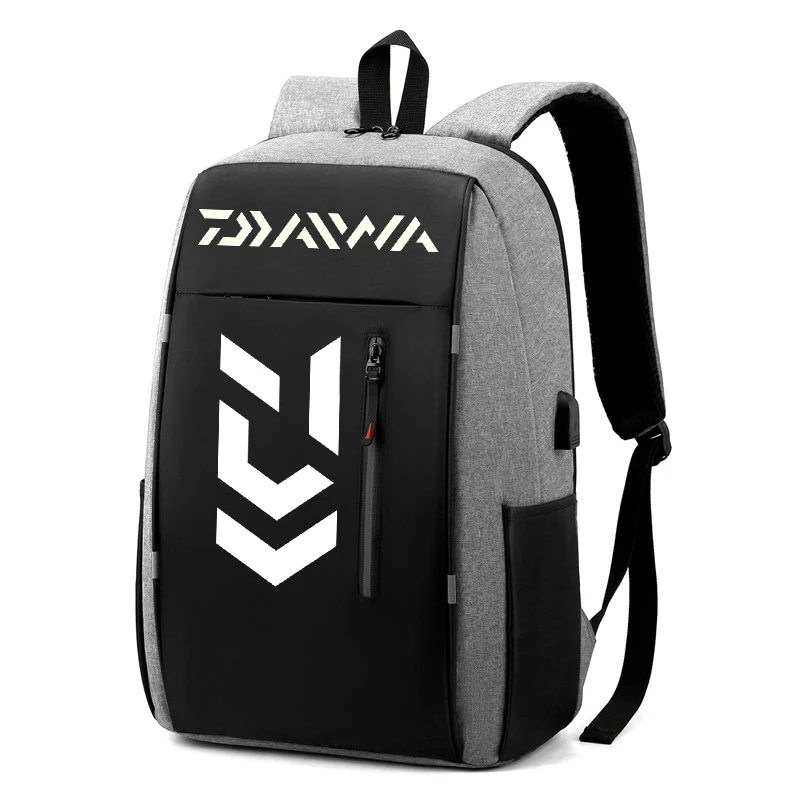 

2022 New Daiwa Fishing Bag Men's Business Bag Notebook Computer Bag Multifunctional USB Backpack Large Capacity Backpack Daiwa