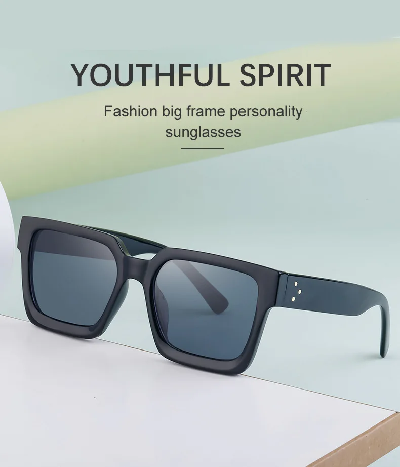 

Luxury Brand Design plate Sunglasses Women Retro Mirror Sunglasses Men Large Frame Glasses girls Unisex Square UV400