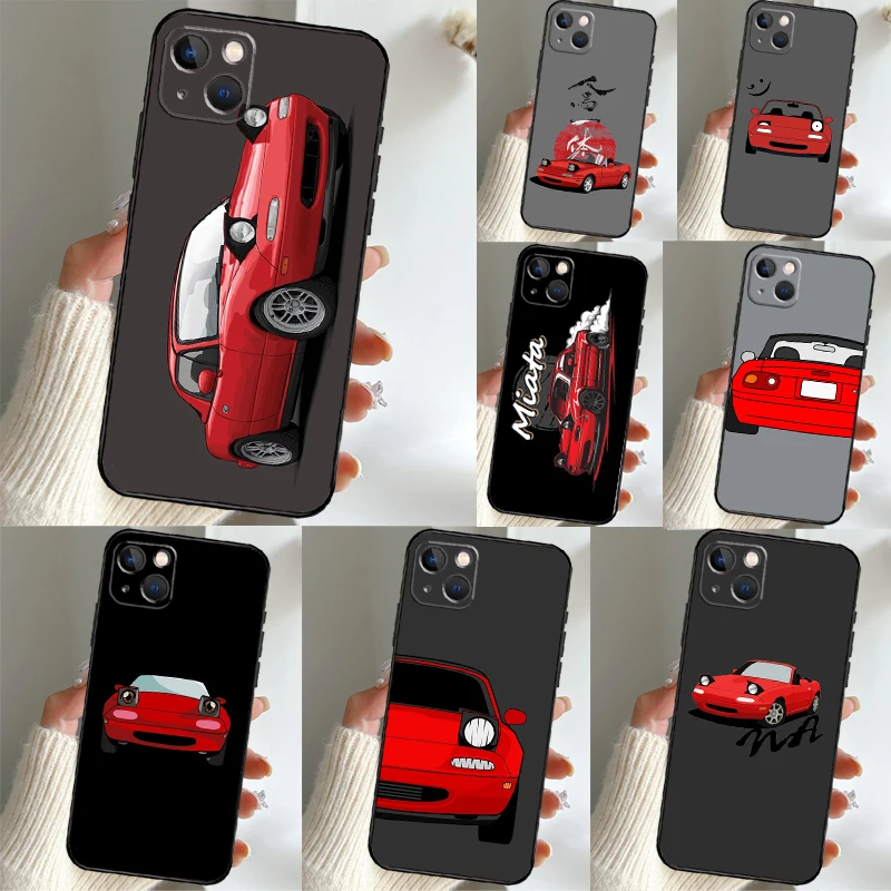 

Чехол Miata Mx5 Na для iPhone 11 12 13 14 Pro Max Mini X XS Max XR 7 8 Plus SE2