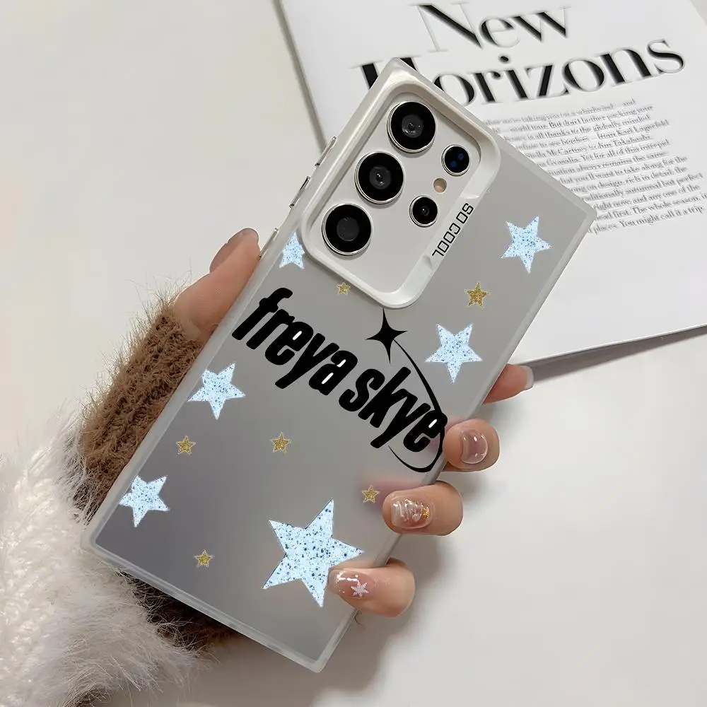 Фото Чехол для телефона Singer F-Freya Skyes для Samsung Galaxy S25 Edge S24 S23 S22 S21 S20 Ultra, силиконовый, цветной, серебристый №3