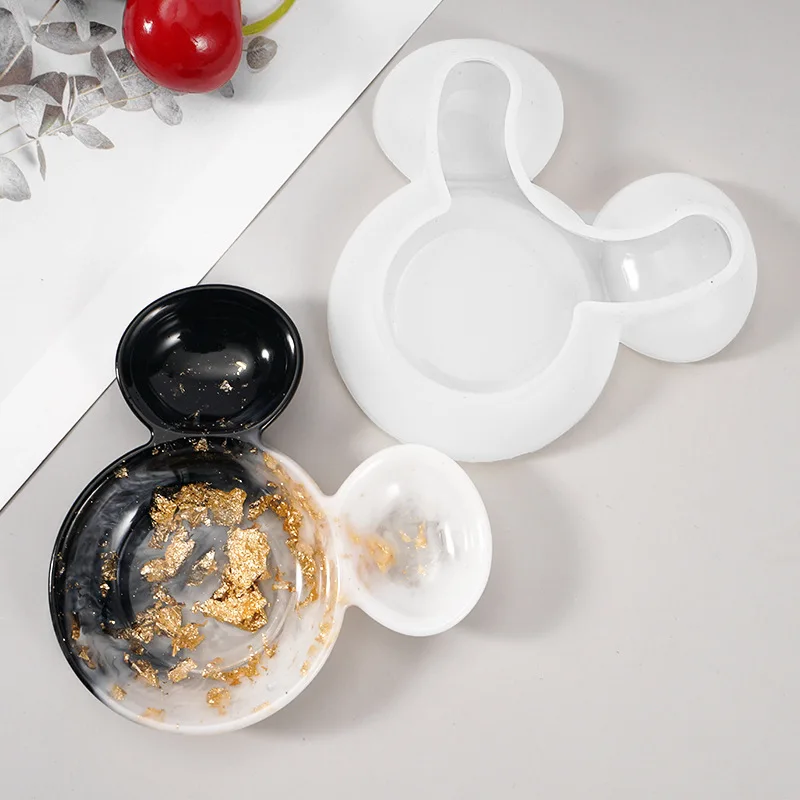 Силиконовая форма сделай сам в виде Головы Микки Мауса поднос для хранения