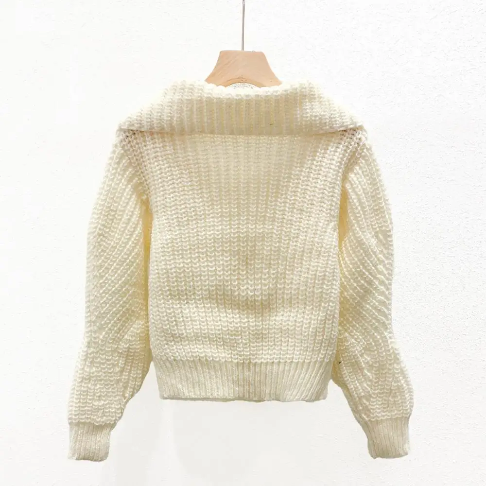 Женский однобортный трикотажный кардиган элегантный облегающий короткий свитер