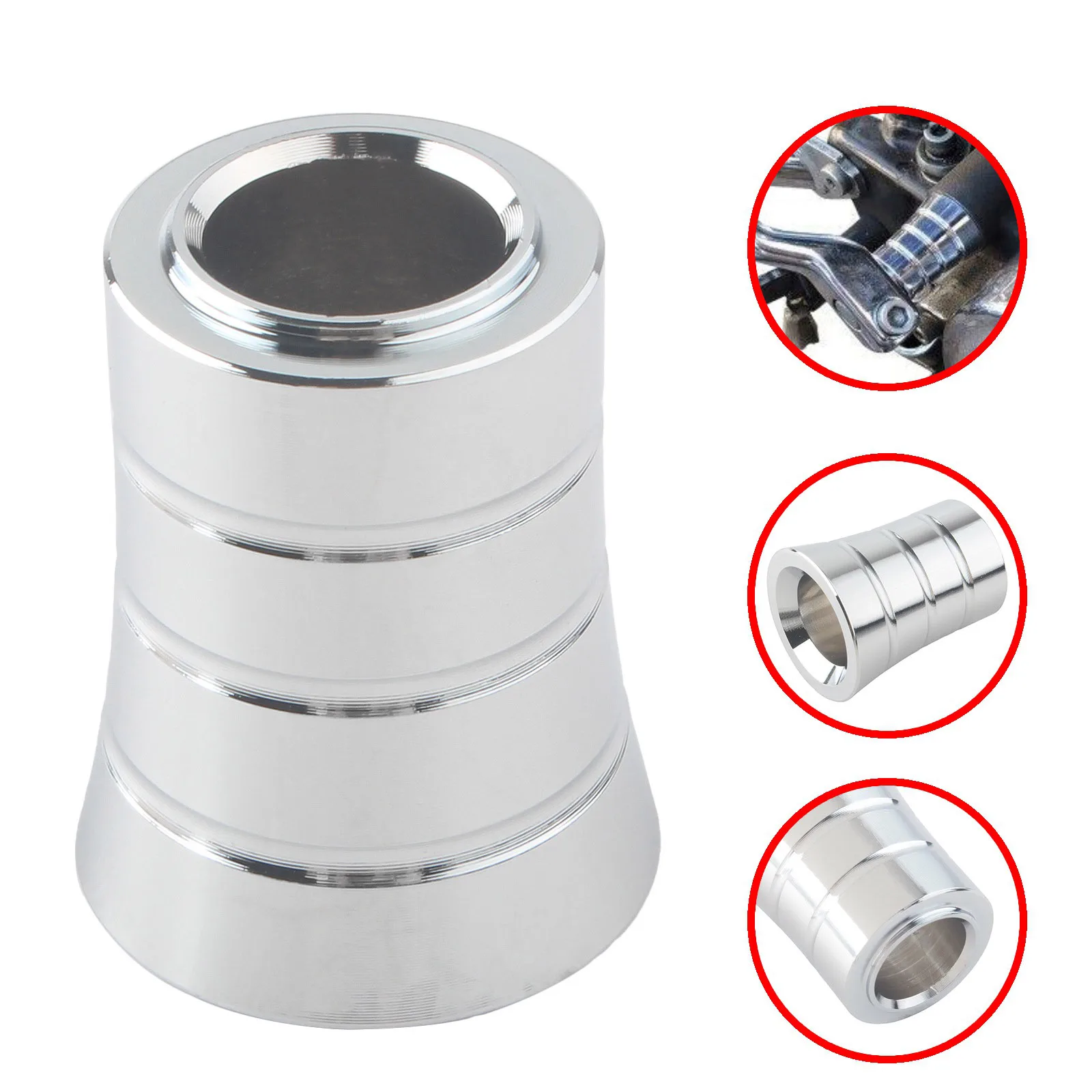 Motorcycle Heel Shift Eliminator Black/Chrome Lever Shaft Spacer For CVO Electra Glide Ultra Classic/Street