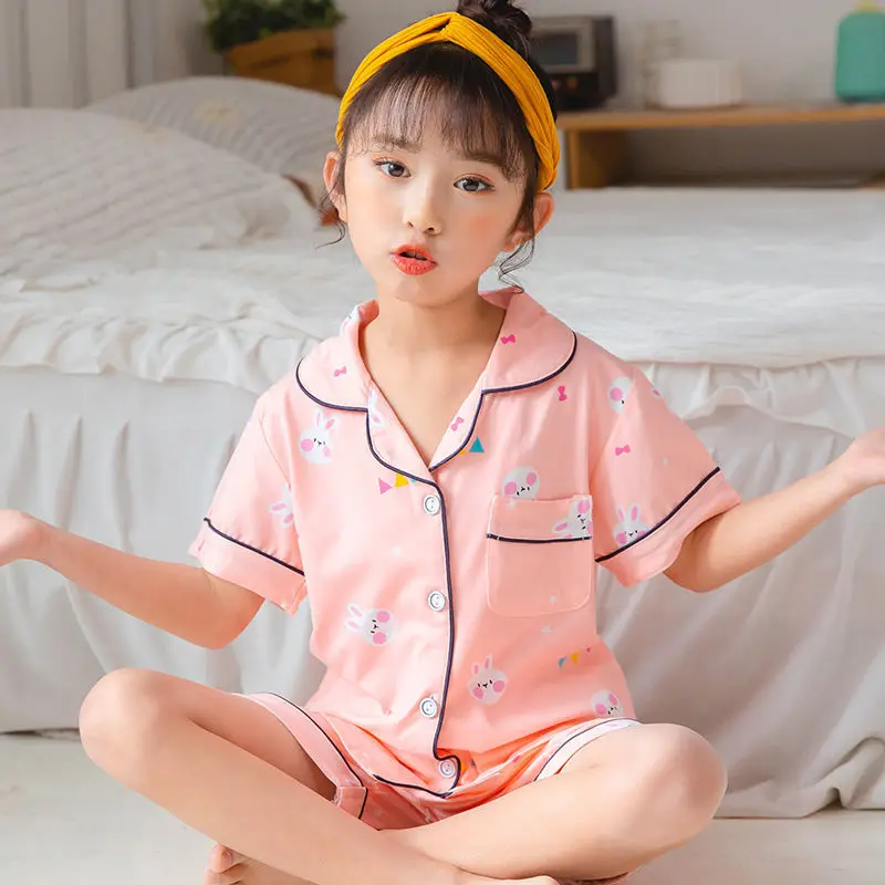 Новый комплект Подростковая Пижама с авокадо летняя коротким рукавом Детская