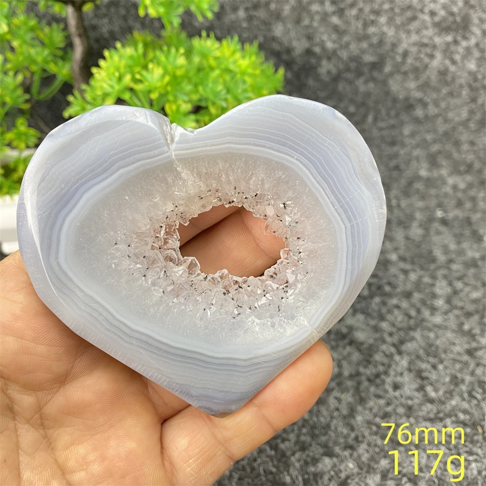 

Синий агат сердце