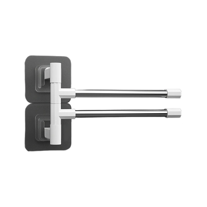 

Wall Mounted Towel Bar Swivel Towel Rack Stainless Steel Towel Hanger 180° Rotation Space Saving Towel Rack for Bathroom