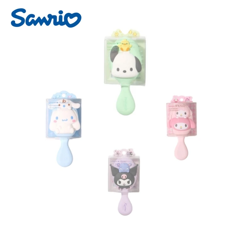 

Sanrio Cinnamoroll My melody Kuromi трехмерная массажная подушка безопасности Расческа Милая мультяшная портативная Массажная подушка для головы расческа