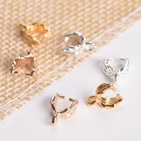 20pcs 10x7mm plated goldsilver color metal bails connector clips hooks clasps for diy pendants jewelry making findings