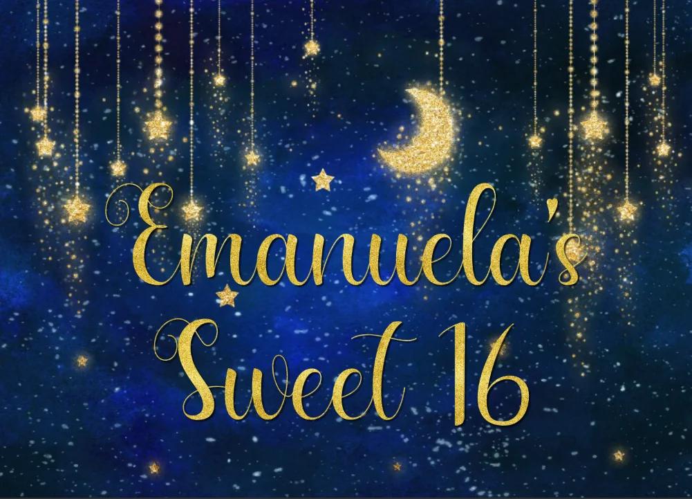 

Виниловый фон для фотосъемки с персонализированным изображением милой принцессы 16 шестнадцати дня рождения девочки вечеринки на заказ 220 с...