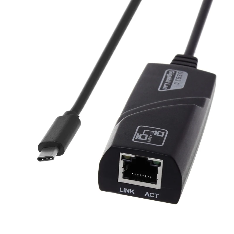 

USB 3.1 Тип C к RJ45 Lan Gigabit Ethernet адаптер 10/100/1000Mbp Прямая поставка