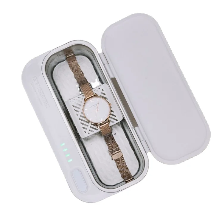 

Portable Jewelry Watch Denture cleaner rechargeable Glasses ultrasonic cleaner