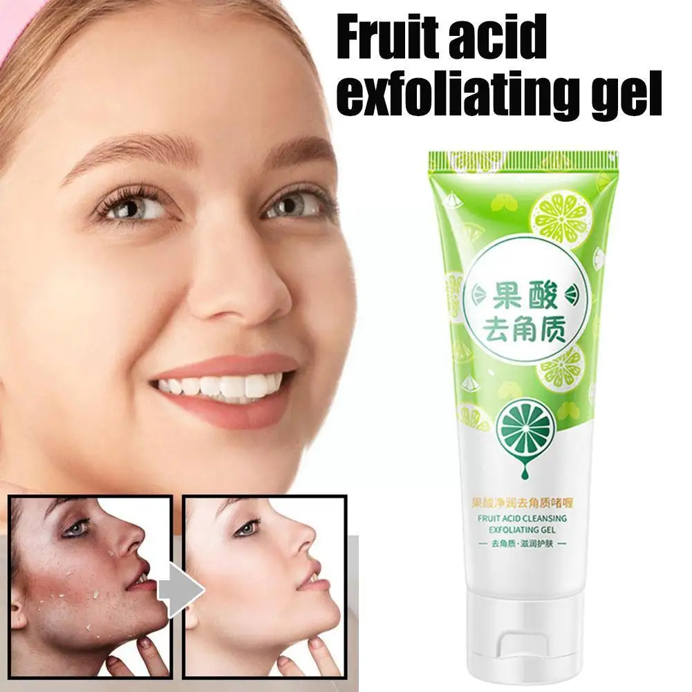

80g Purifying Aqua Exfoliating Peeling Gel Deep Cleaning Blackhead Cream Whitening Acne Removal Face Nourishing Scrub G7M4