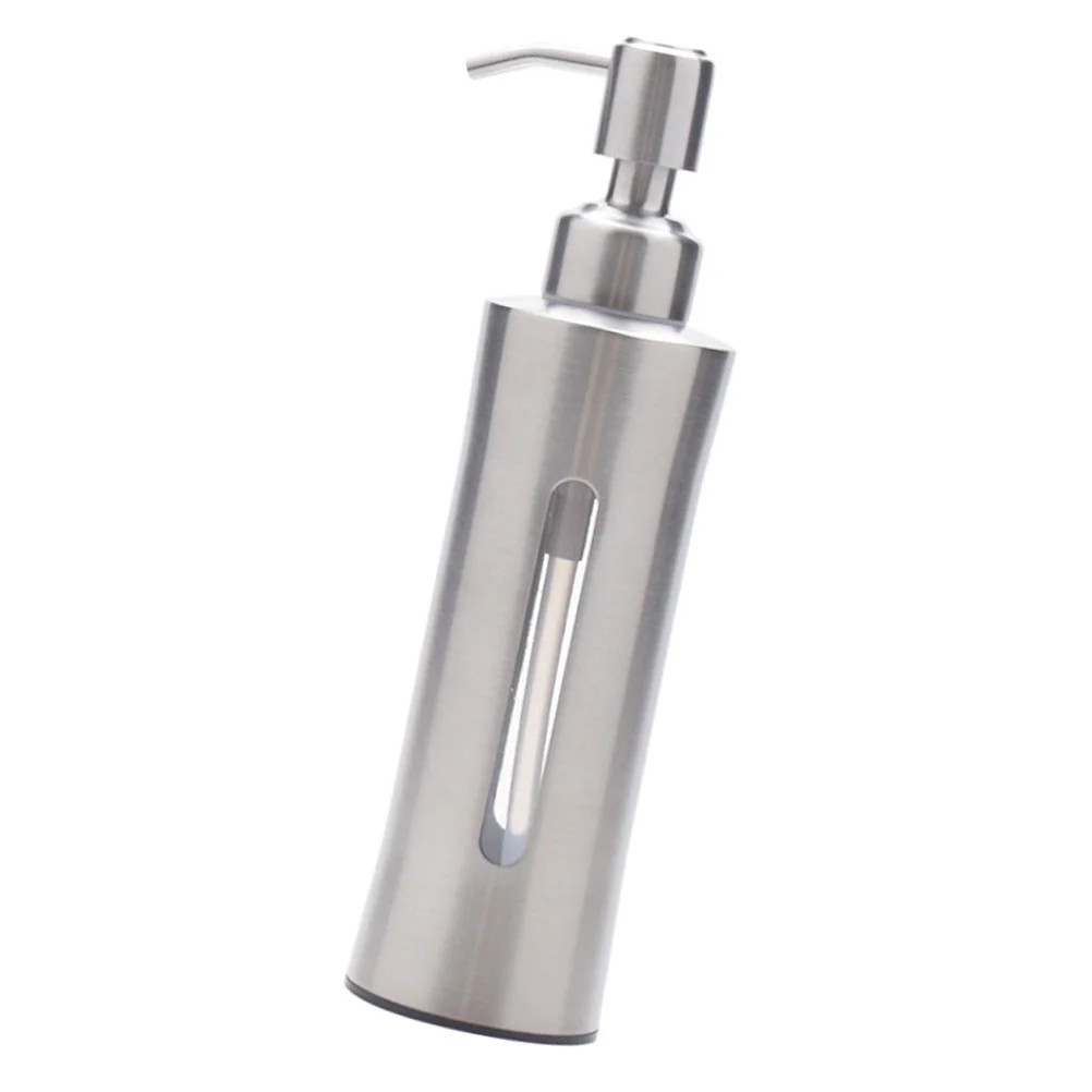 

Stainless Steel Soap Bottle Dispenser Bathroom Refillable Dispensers Press Lotion Pump Bottles Liquid