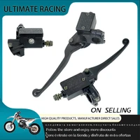 motorcycle front master cylinder hydraulic left right brake lever used for mud pit bicycle atv quadrupedtrolley go kart