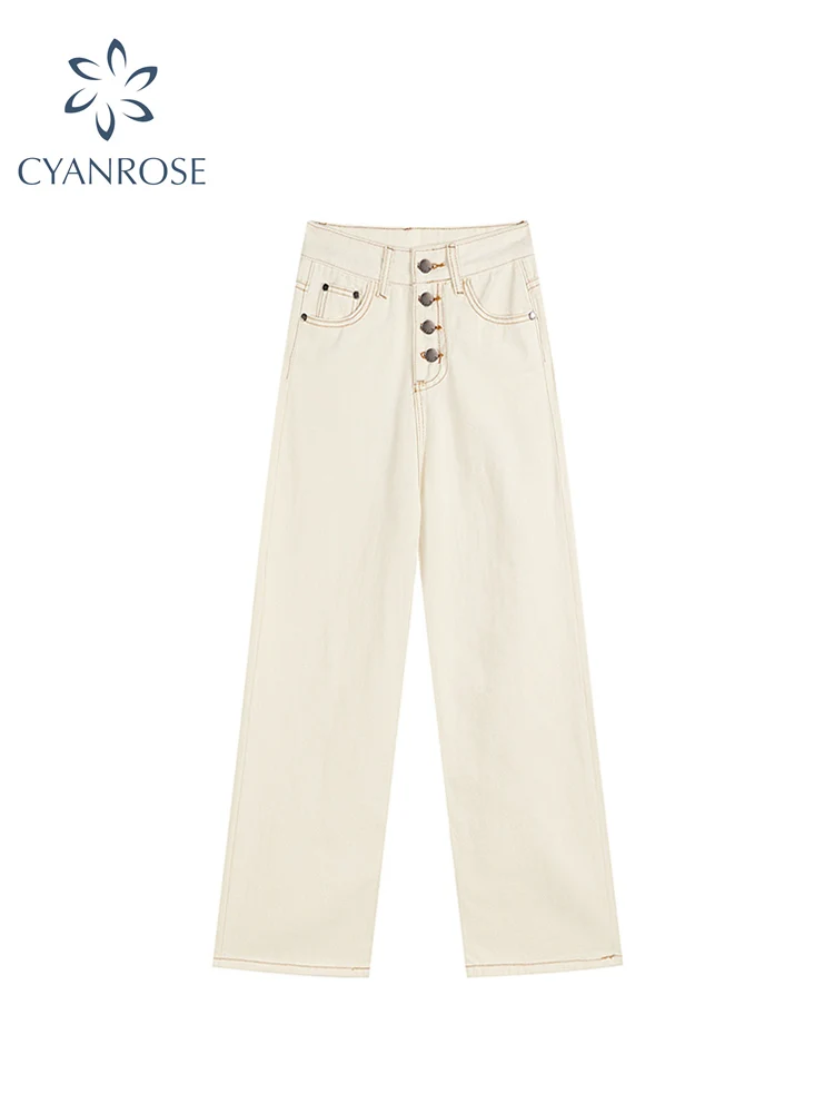

Женские винтажные мешковатые джинсы с высокой талией, модные повседневные Прямые брюки, джинсы для мам в уличном стиле с пуговицами, широки...