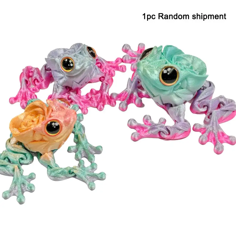 

Пластиковая 3D-печатная розовая лягушка