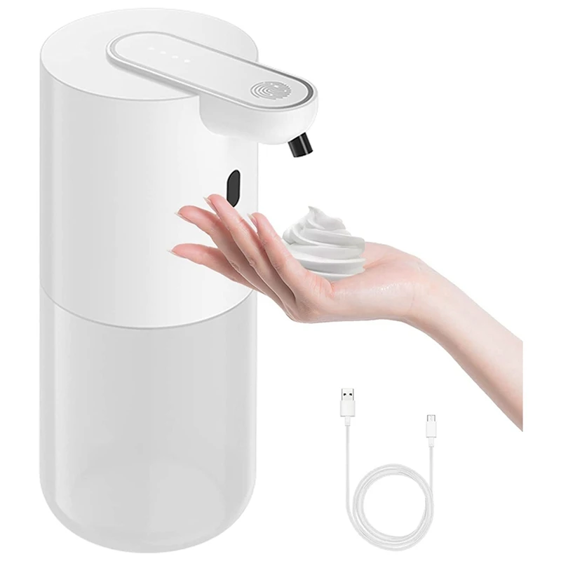 

Premium Soap Dispenser,400Ml Automatic Touchless Foam Soap Dispenser With Fourth Gear Adjustable For Bathroom & Kitchen