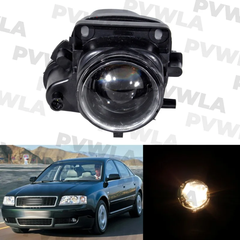 Для Audi A6 C5 1998 1999 2000 2001 левая сторона галогенные лампы передний бампер