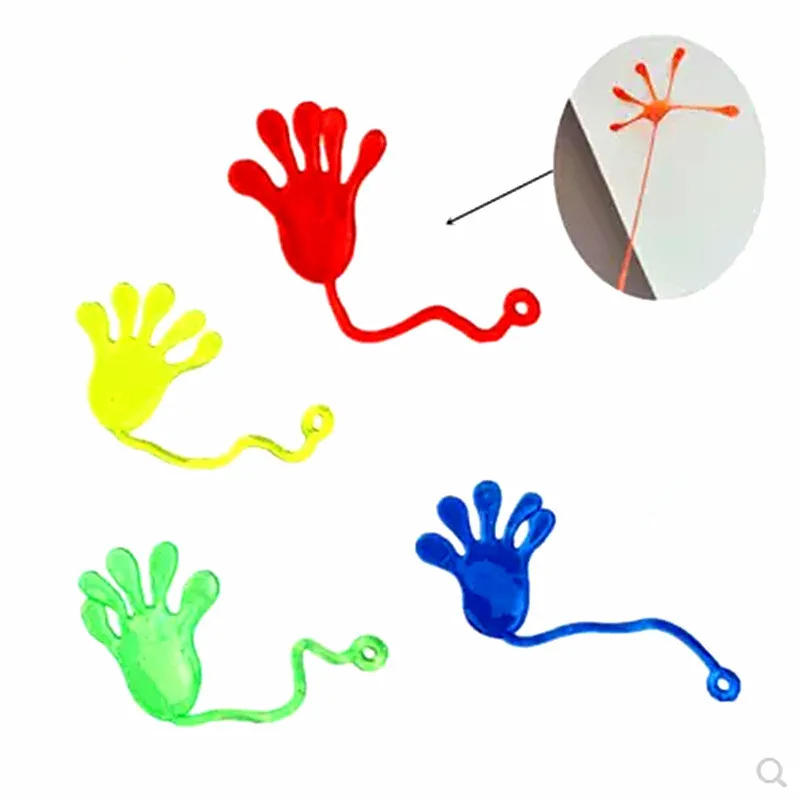 2/5Pcs Kids Sticky Hands Palm Party Favor Toys Novelties Prizes Birthday Gift toys for children Slime Deformed Toy |