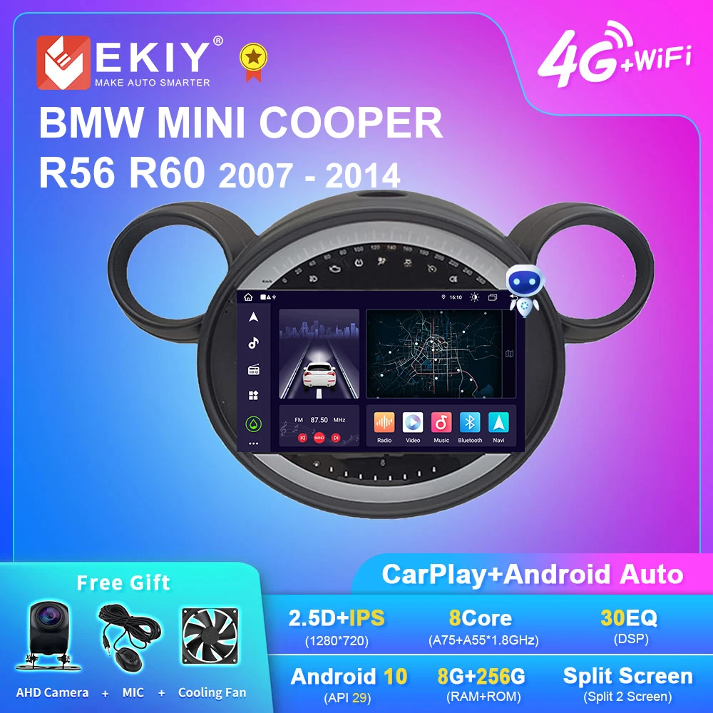 

EKIY X7 Android Car Radio For BMW MINI Paceman Countryman R56 R60 2007-2014 Navi GPS DSP Carplay Multimedia Player Auto Stereo