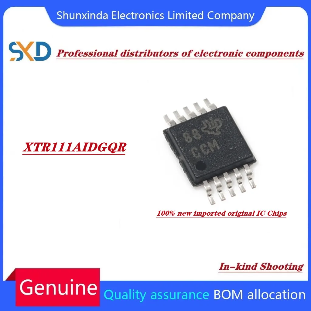

1 шт./партия XTR111AIDGQR TI MSOP10 интерфейсный датчик и интерфейс детектора s 100% новые импортные оригинальные IC-чипы