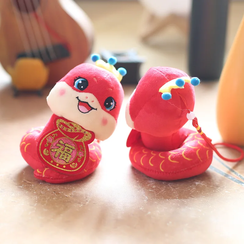 Зодиак Талисман Милый Непослушный Фу Змея Плюшевые Игрушки Кукла Мультфильм