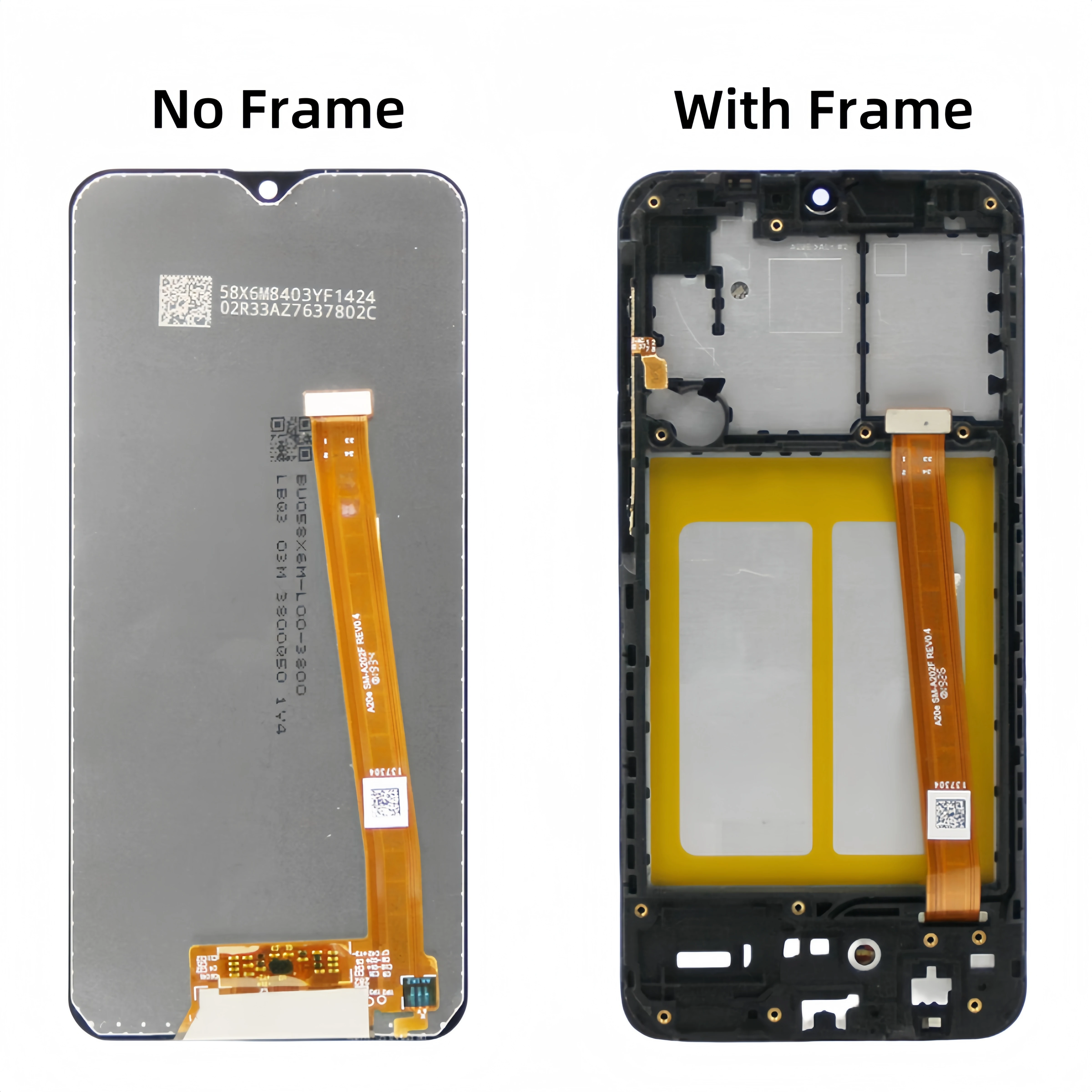 Для Samsung Galaxy A20E A202 SM-A202F SM-A202K ЖК-дисплей замена дигитайзера сенсорного экрана в