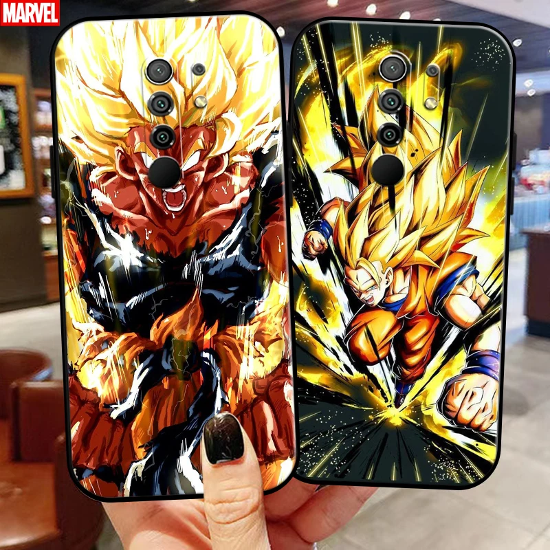 

Goku Dragon Ball Phone Case For Xiaomi Redmi 9 Black Coque Carcasa Silicone Cover