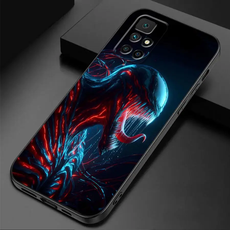 Marvel Venom Cool Cover Phone Case for Redmi Note 11 Pro 9 8 7 10S 12S 9S 11S 10 12 9T 8T 13 TPU Soft Shell