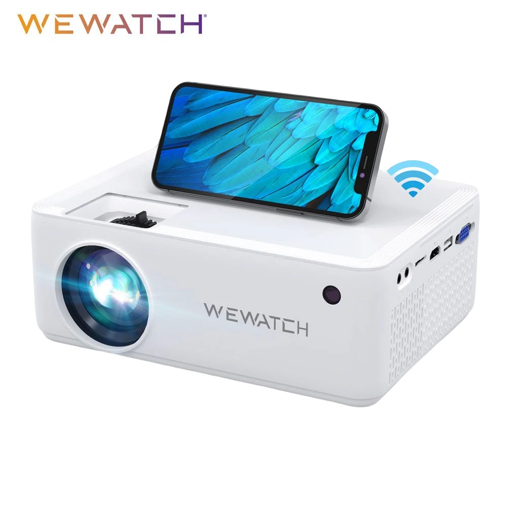 WEWATCH V10 8500Lumens LED Portable Projector Native 1024*720 HD 1080P Supported Home HDMI USB Mini Outdoor Movie Proyectors