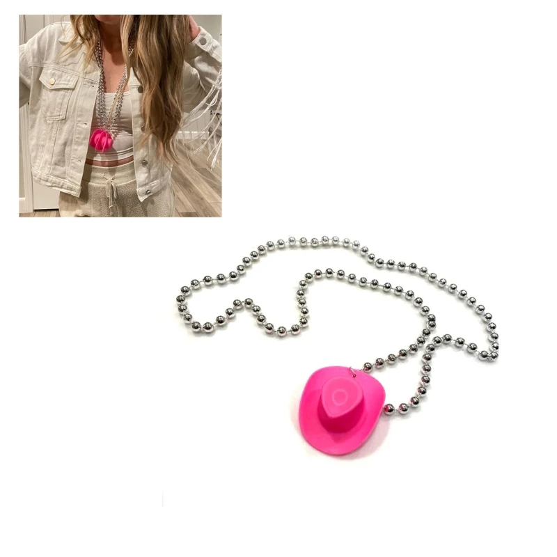 

Vintage Cowboy Hat Round Seed Beads Necklace Handmade Beaded Choker Necklace