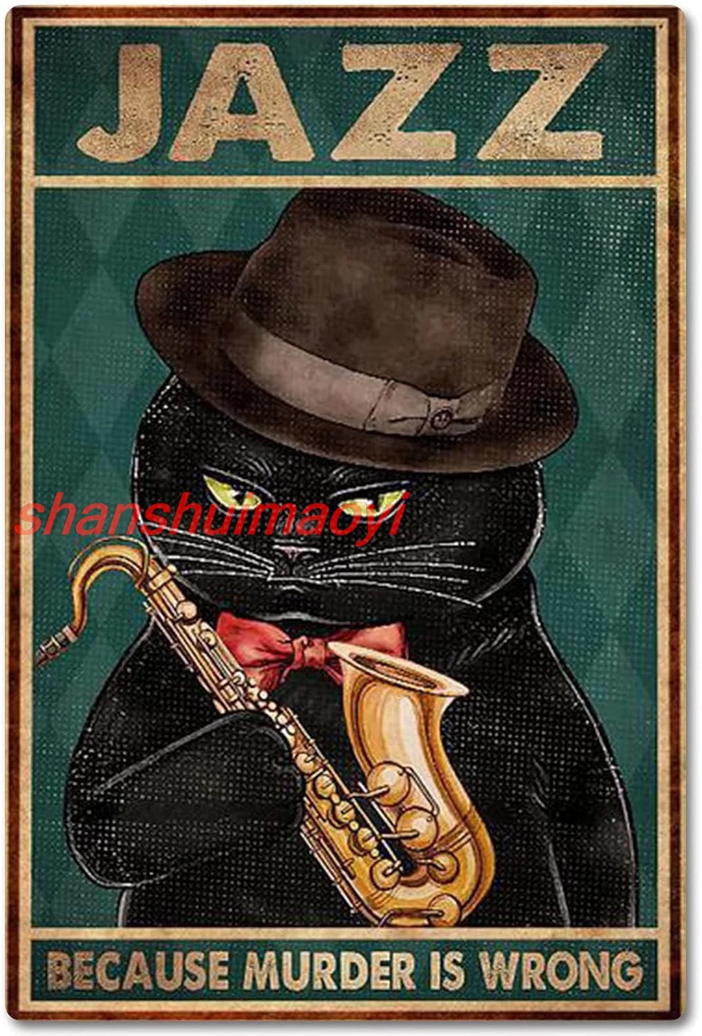 Металлический плакат Kanni Cat