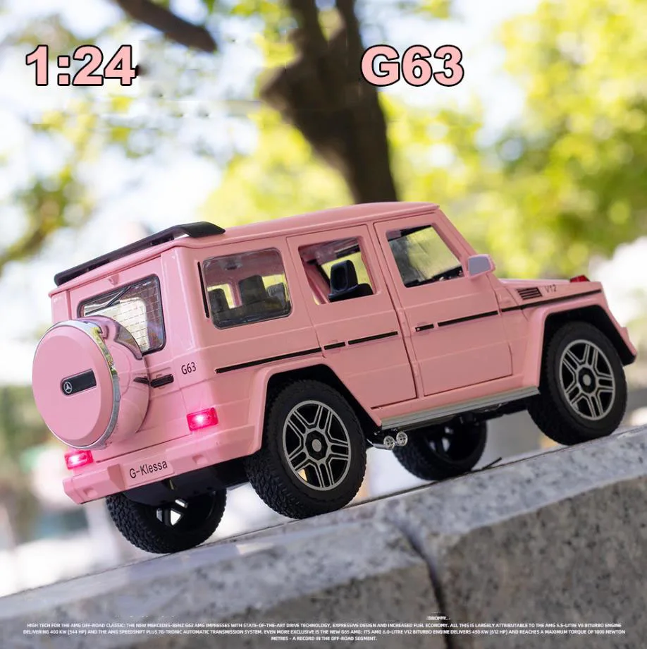 Модель автомобиля Mercedes Benz G63 литая металлическая модель 1:24