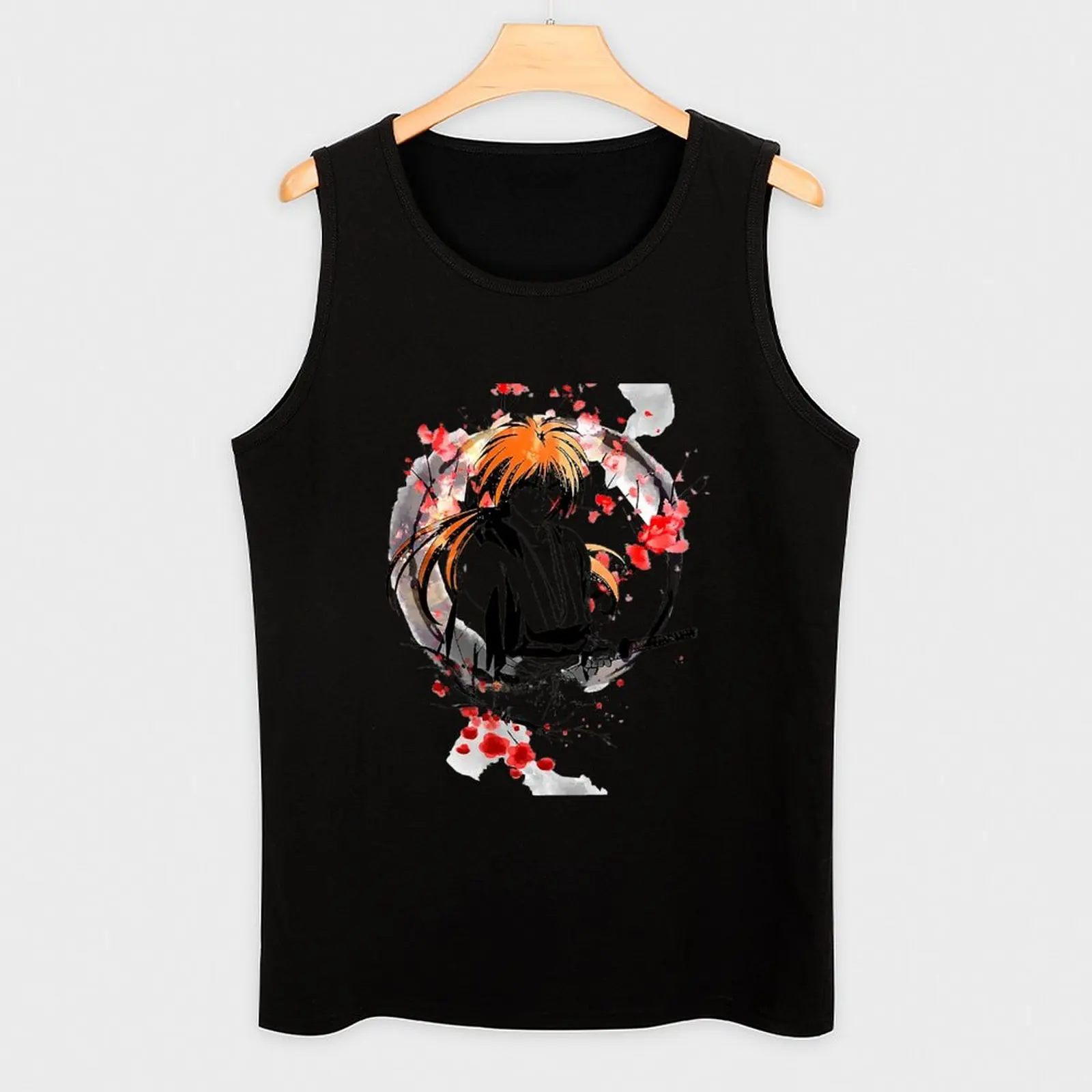 Battousai Kenshin Pendekar Pedang Tank Top летняя футболка 2025 года мужская с аниме