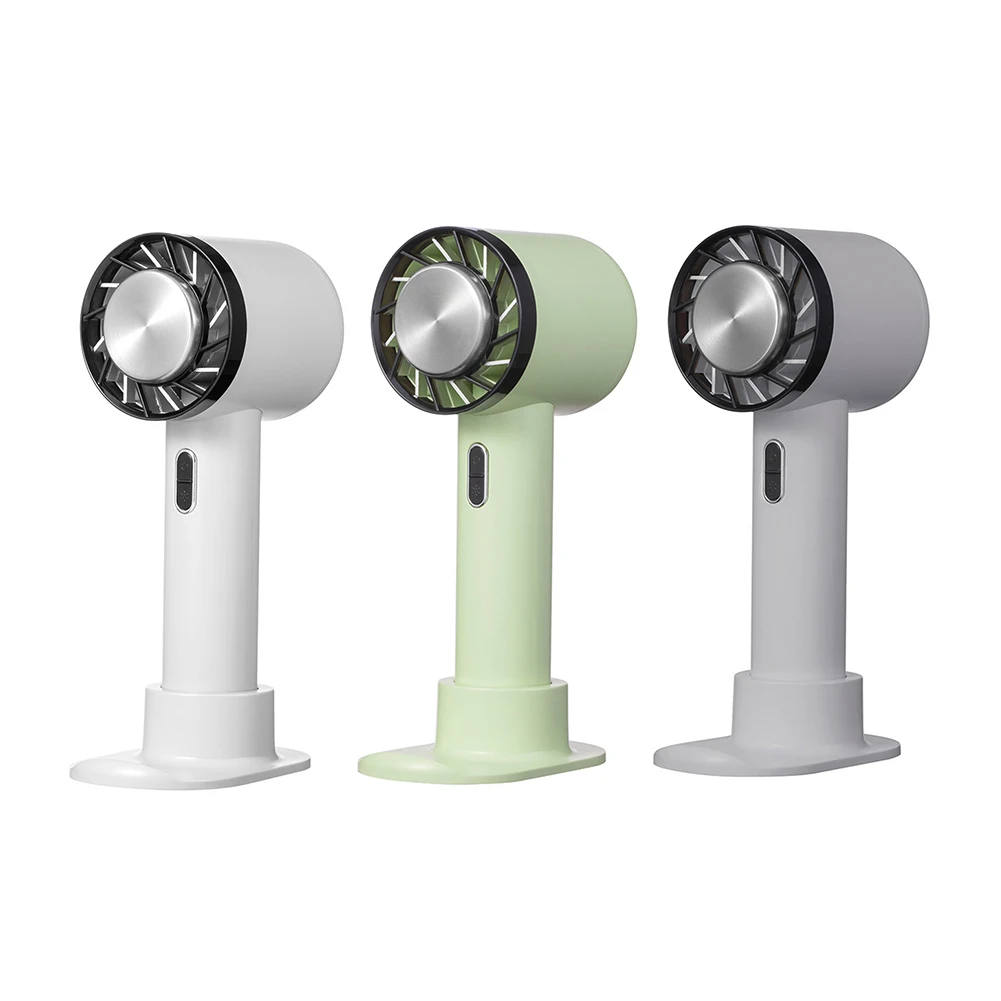 

Handheld Vertical Fan Desktop Cooling Adjustable Speed USB Rechargeable Cold Compress Turbo with Phone Bracket Fan Air Cooler