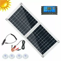 60w dual usb folding solar panel kit mono caravan boat camping charging for moblie phone tablet computer